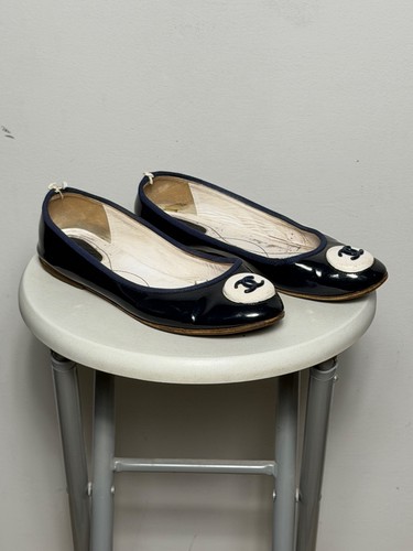 Chanel cambon navy patent - cambon,