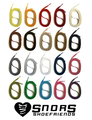 Snors flat laces waxed - flat,