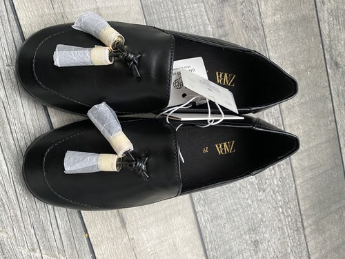 Zara black tassel - tassel, shoes