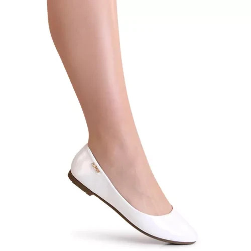 Flat loffers shoes white - loffers, size