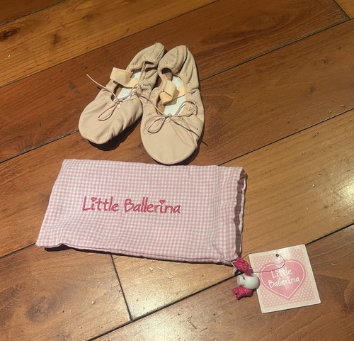 Girls pink balerina shoes - pink, uk